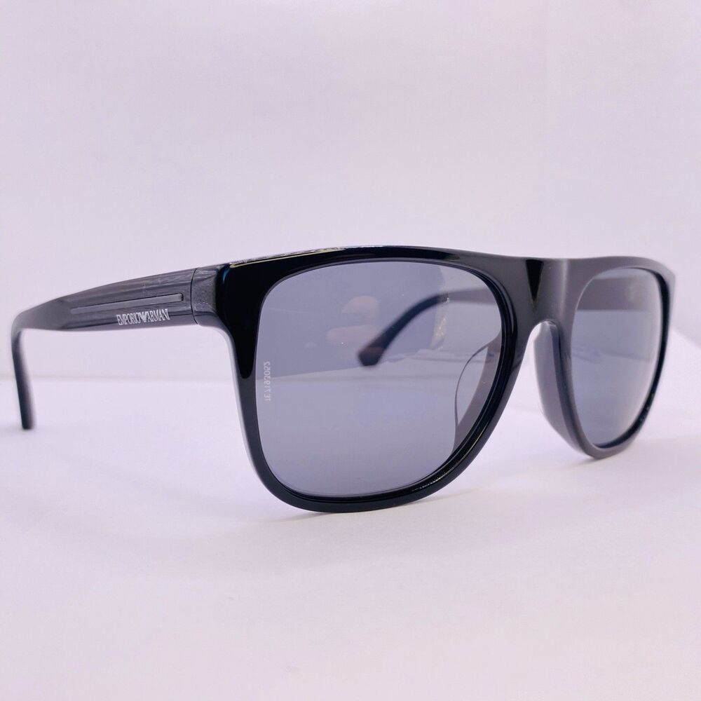 Emporio Armani Sunglasses Polarized Frame EA 4014F 5102/82 56-18-140 Black Grey